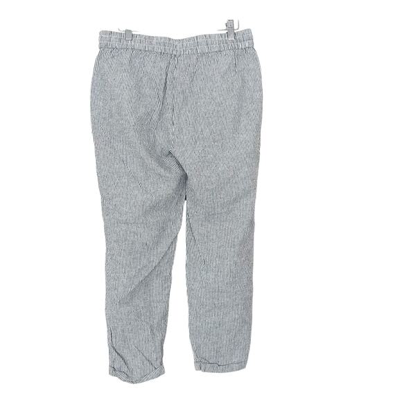 J. Crew Striped Linen Cotton Blend Drawstring Pants Sz 8 - Picture 5 of 5